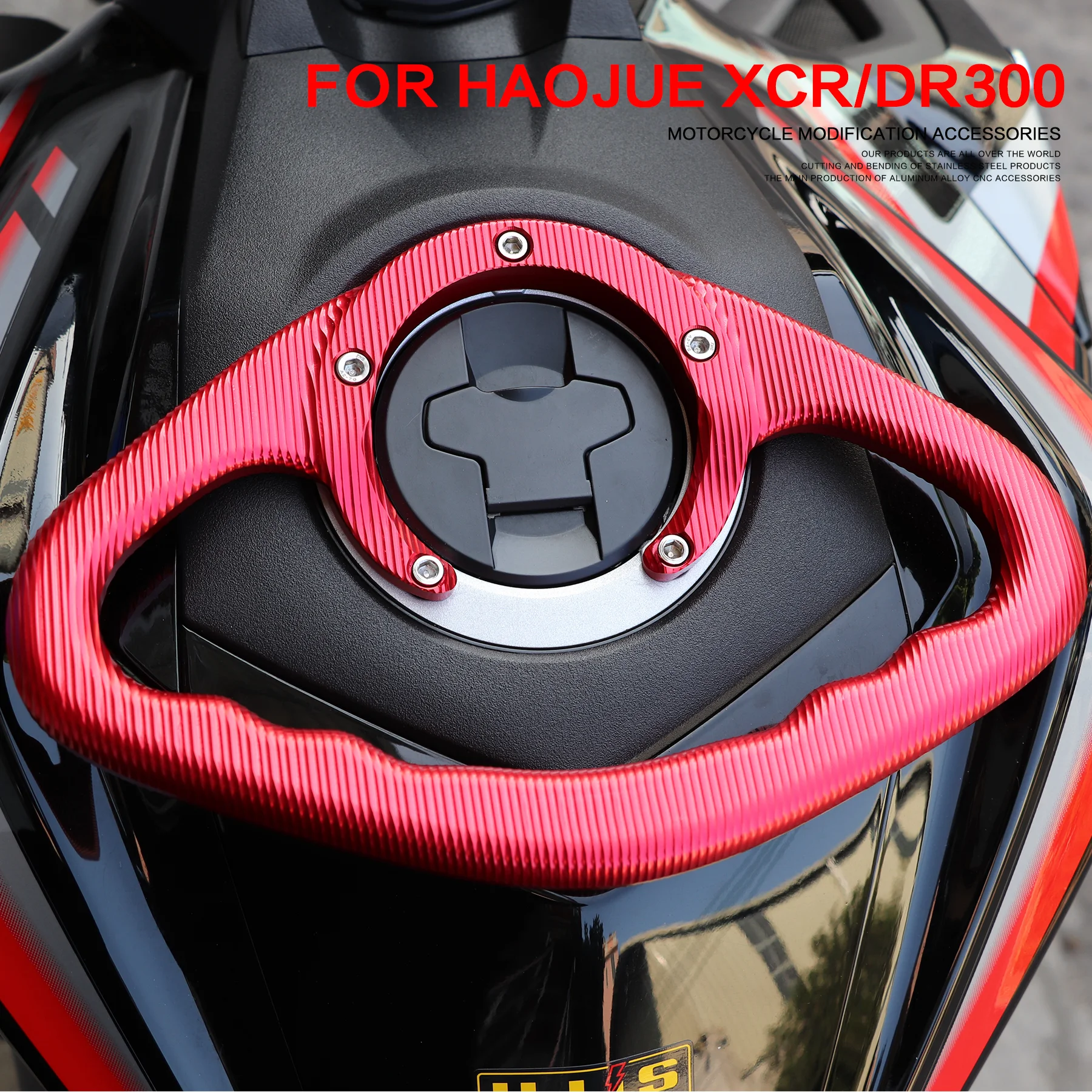 Fuel Tank Armrest Motorcycle CNC Passenger Handle Rear Handle Bracket for Haojue Suzuki GSX250R DR300 XCR300 DR 150 / 160S 250