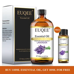 EUQEE Pure Essential Oil for Diffuser Humidifie,Candle Making,DIY Soap,Massage,Buy 118ml Essential Oil,Get More 10ml for Free
