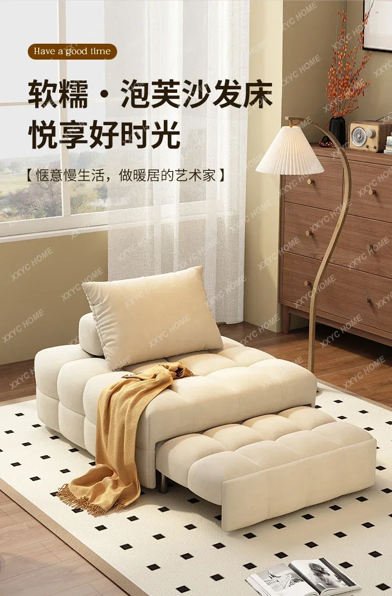 パフソファベッドシングル折りたたみ式デュアル目的格納式小さなアパートインターネットセレブリビングルーム書斎バルコニーマルチ