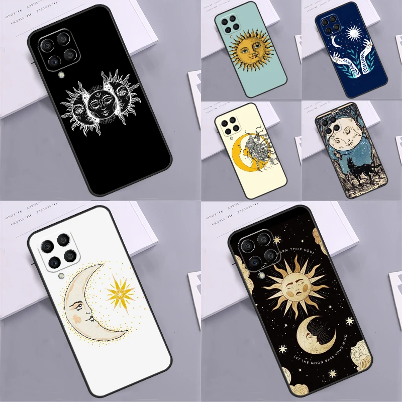 Sun Moon Art For Samsung Galaxy M31 M55 M15 M11 M21 M13 M33 M35 M53 M14 M34 M54 M12 M32 M52 M06 M16 Case