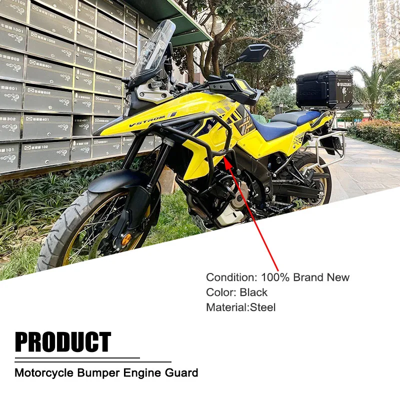 Motorcycle Engine Guard Crash Tank Bar Bumper Protection bar For Suzuki V-Strom 1050 dl1050 DL1050XT DL1050 XT DL1050A 2020-2023