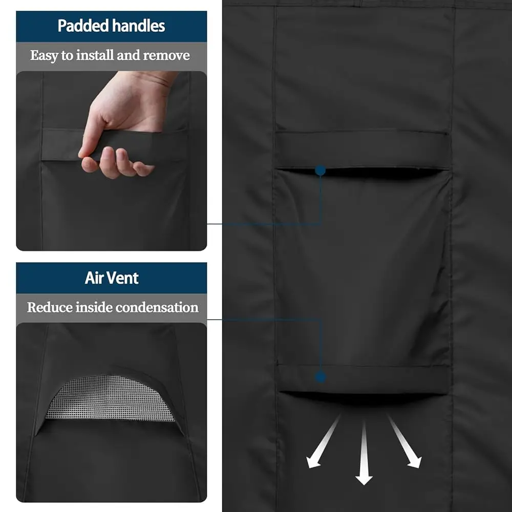 Rec Patio Furniture Cover Waterproof Outdoor Dining Table And Chair Cover Anti-Uv Outside Sectional Sofa Set Covers (90""L X