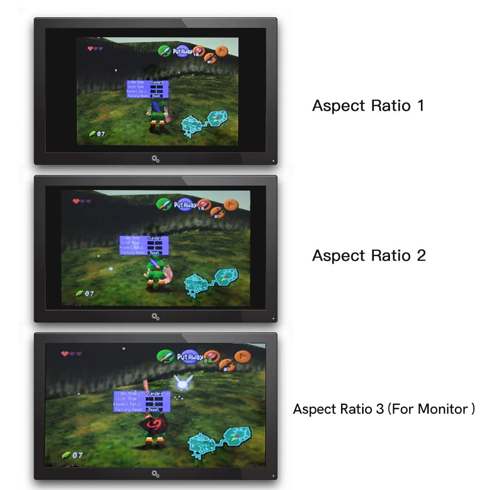 N64 고화질 게임 비디오 PCB 모드용 디지털 HDMI TV 키트 OSD 메뉴 8색 모델