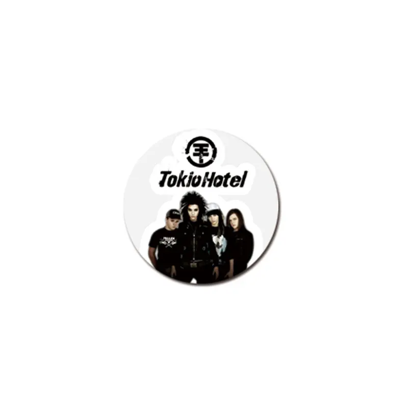 58mm Tokio Hotel Pin Brooch For Clothes Hat Bill Tom Kaulitz Brooch Badge for Backpack Accessories Decor Fans Gifts