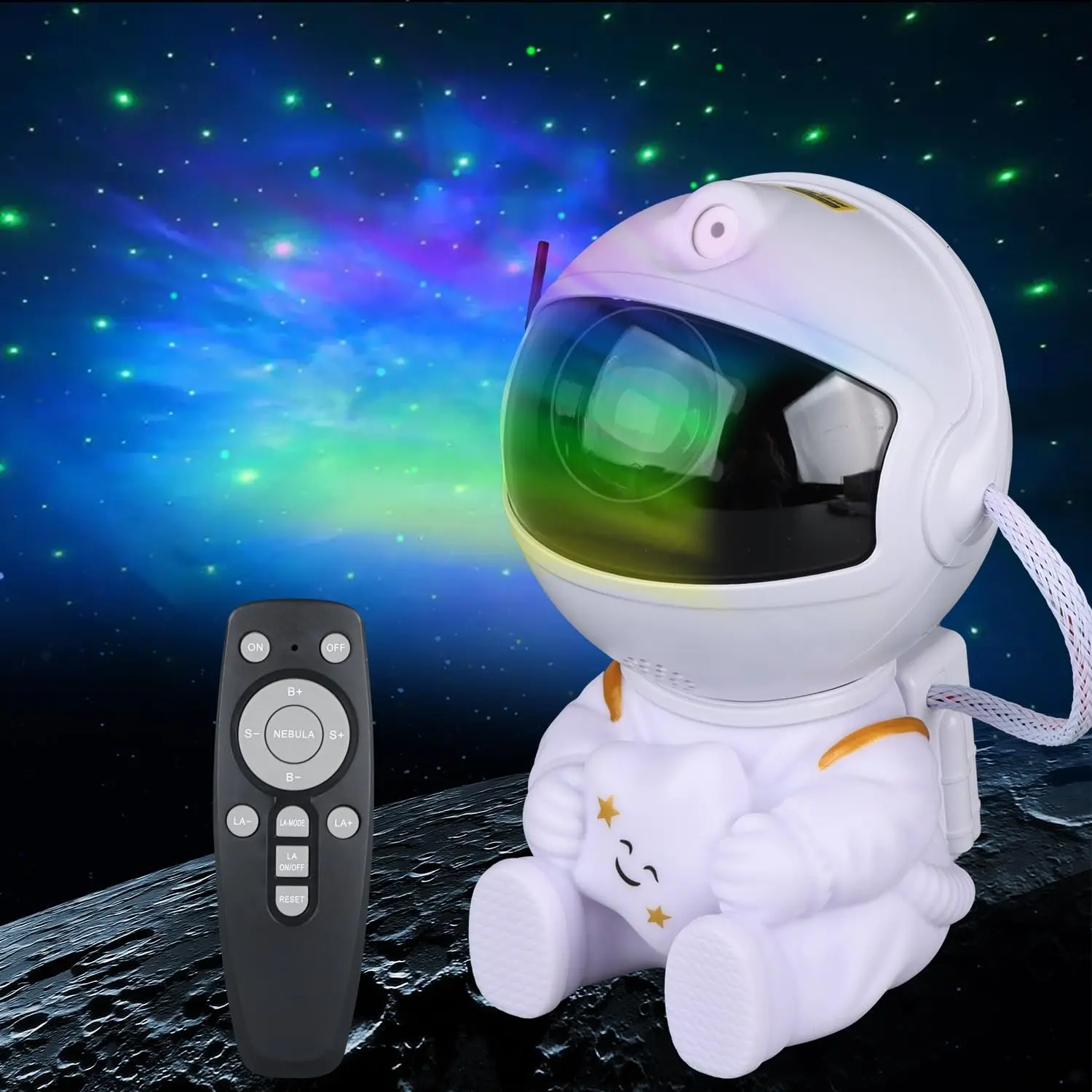

Astronaut Star Projector, Star Projector Galaxy Light for Kids, 8 Modes Remote and 360° Adjustable Led Lights for Bedroom, Timer