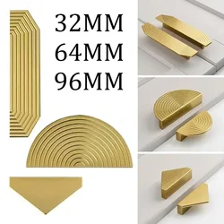 1PCS Half-Circular Drawer Handle Aluminum Alloy Retro Brass Color Cabinet Handles Kitchen Handles Bathroom Vanity Hardware