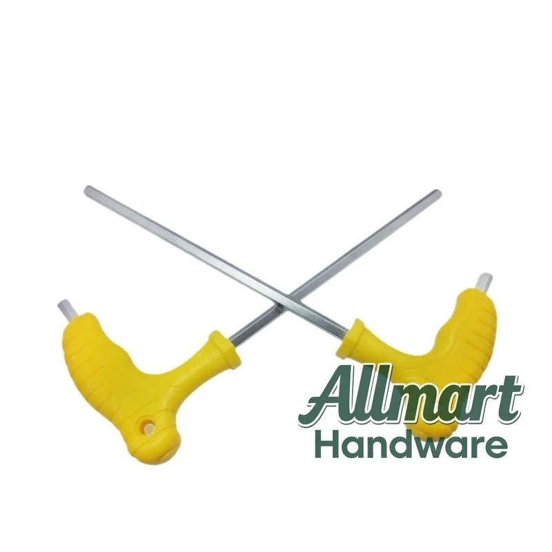 

6mm extended hexagonal wrench, rubber handle anti slip screw disassembly and assembly power bar hardware tool