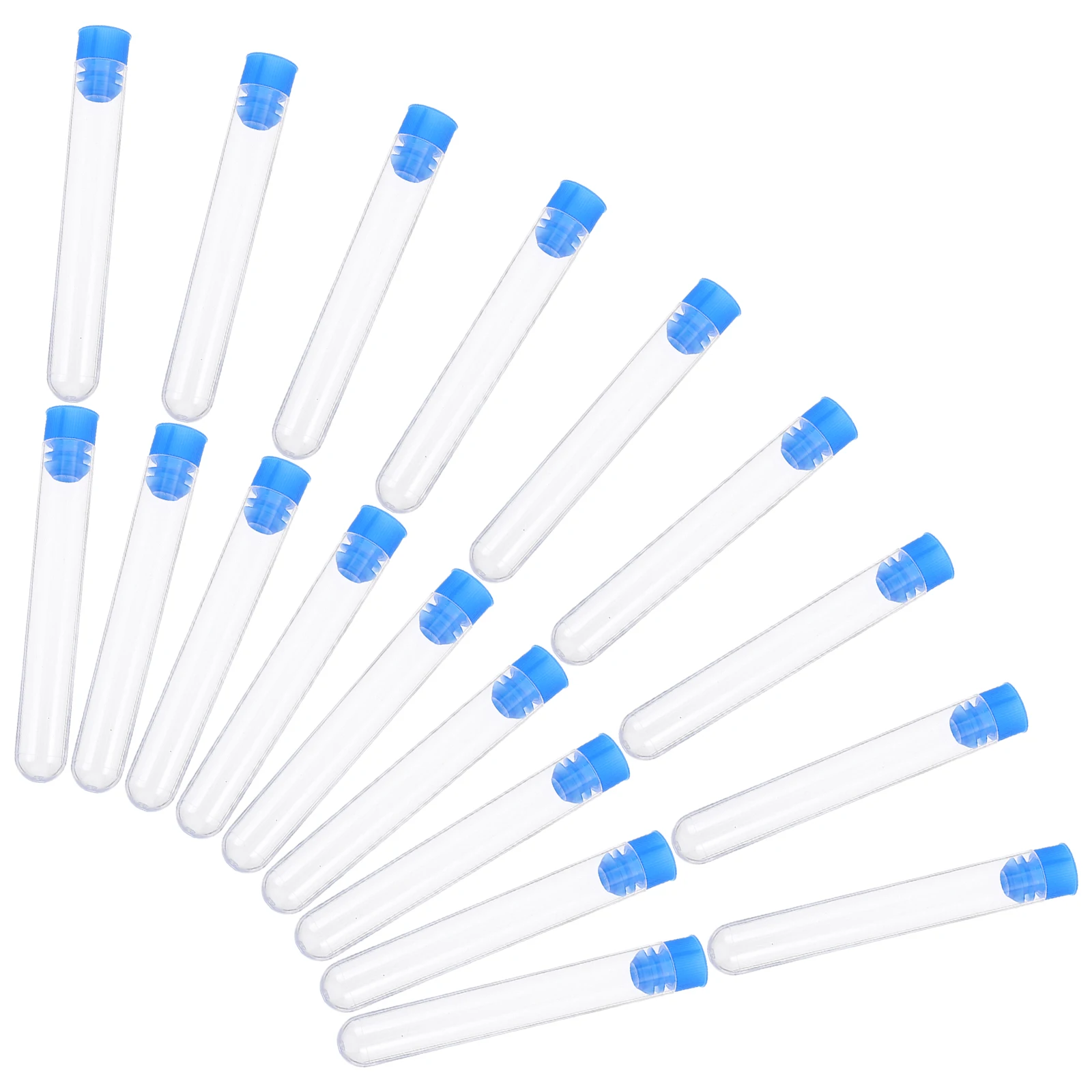

50 Pcs Experiments Plastic Test Tube Tubes with Lids Lotion Bottle Candy