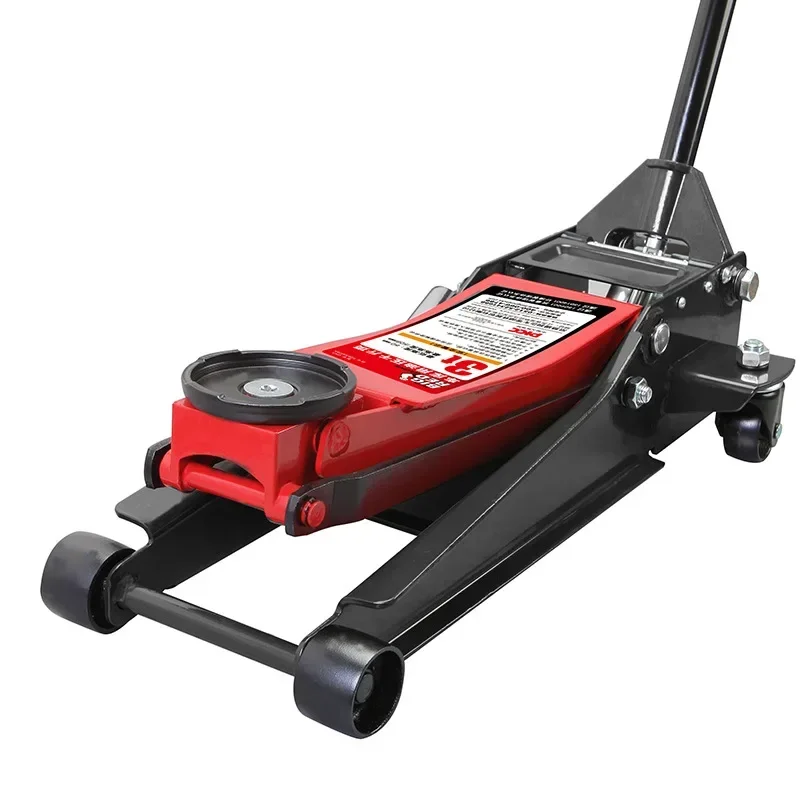 3T Flooring Car Jack,Low Profile Steel Hydraulic,Large Size Tray Floor Jack, with Dual Pump ,Manual No-load Rapid Lifting