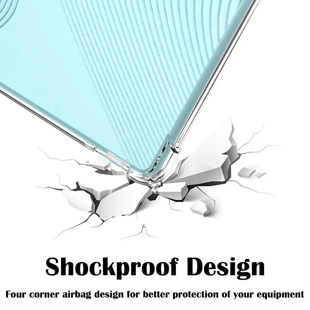 

2024 6-7 inch eReader Case Airbag Corner TPU e-Book Back Cover Soft Transparent Protective Shell for Hanvon Clear 7/6/6Plus/6Pro