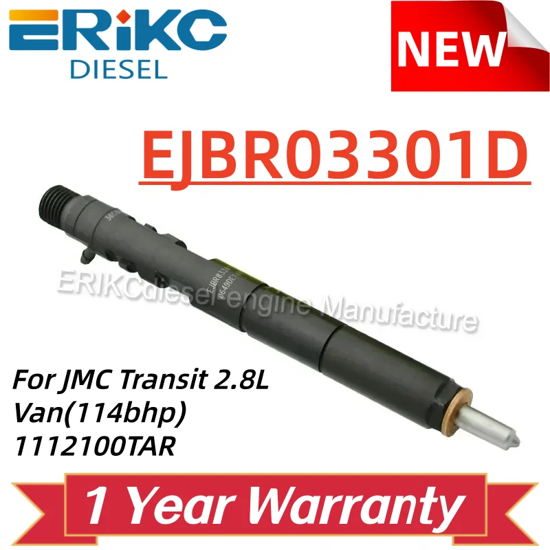 

3301D дизельный инжектор EJBR03301D Евро 3, форсунка Common Rail EJB R03301D для JMC Transit 4JB1TCI, топливная форсунка 3301d JX4932LQ3