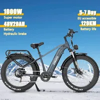 New ESKUTE electric bicycle 1000W octagonal motor 48V20AH large battery full shock absorber 26 inch all terrain tire ebike