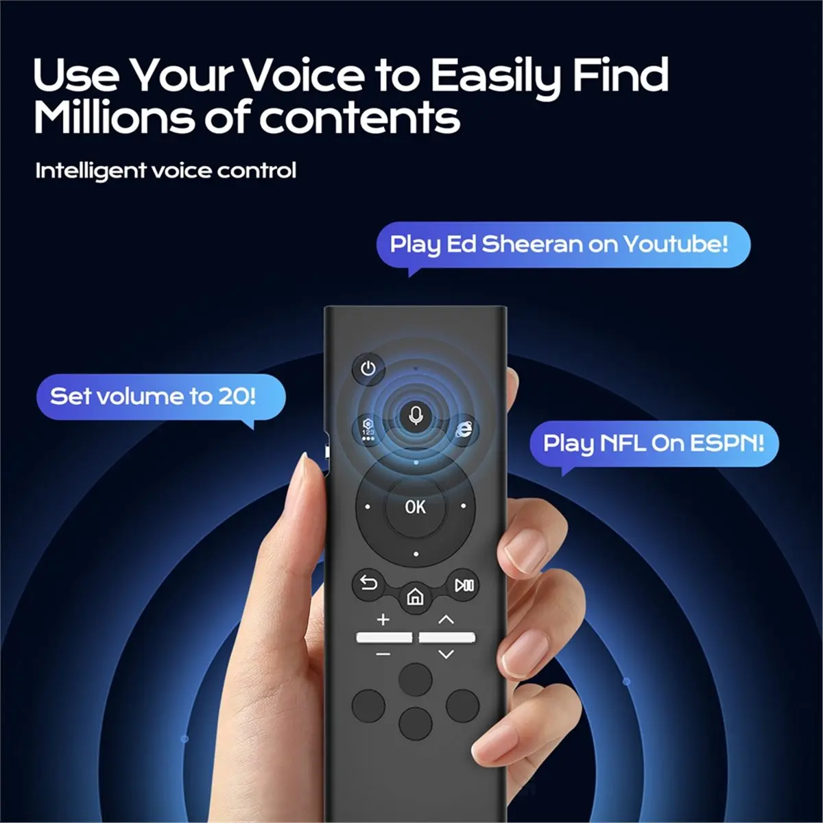 G71S PRO Smart Voice Remote Control Bluetooth 5.0 Backlit Keyboard Air Mouse Replacement Remote for All TV