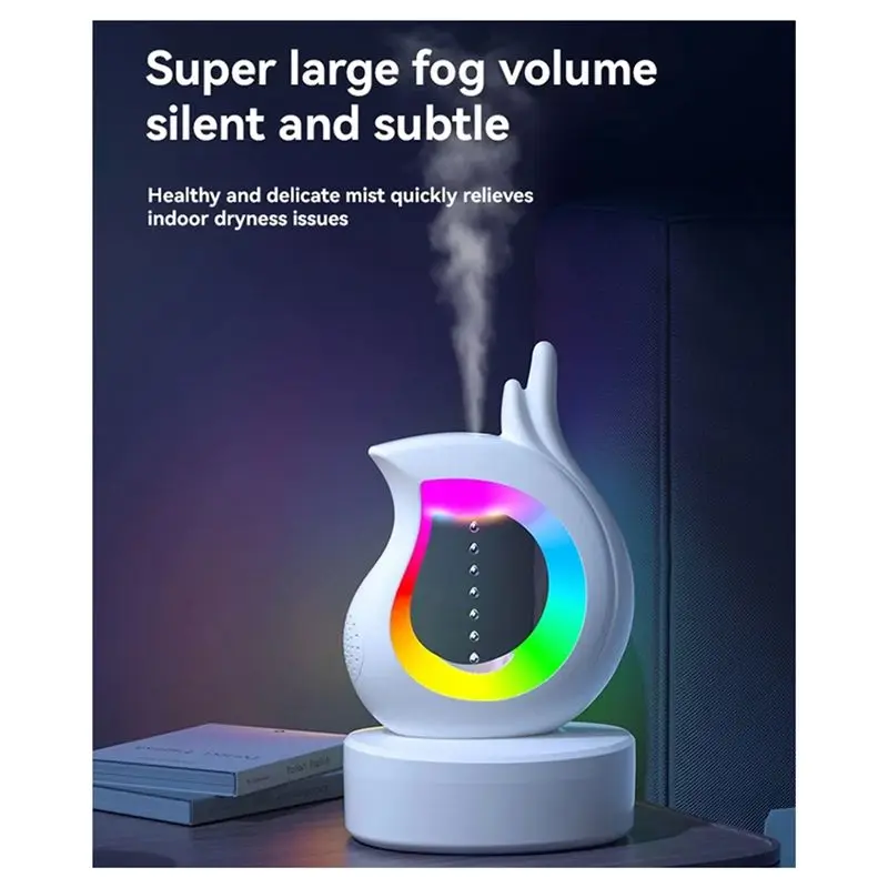 Y47A Y16 Bluetooth Speaker Anti Air Humidifier Low Noise Atmosphere RGB Night Light Heavy for Bass Bedroom Music Player