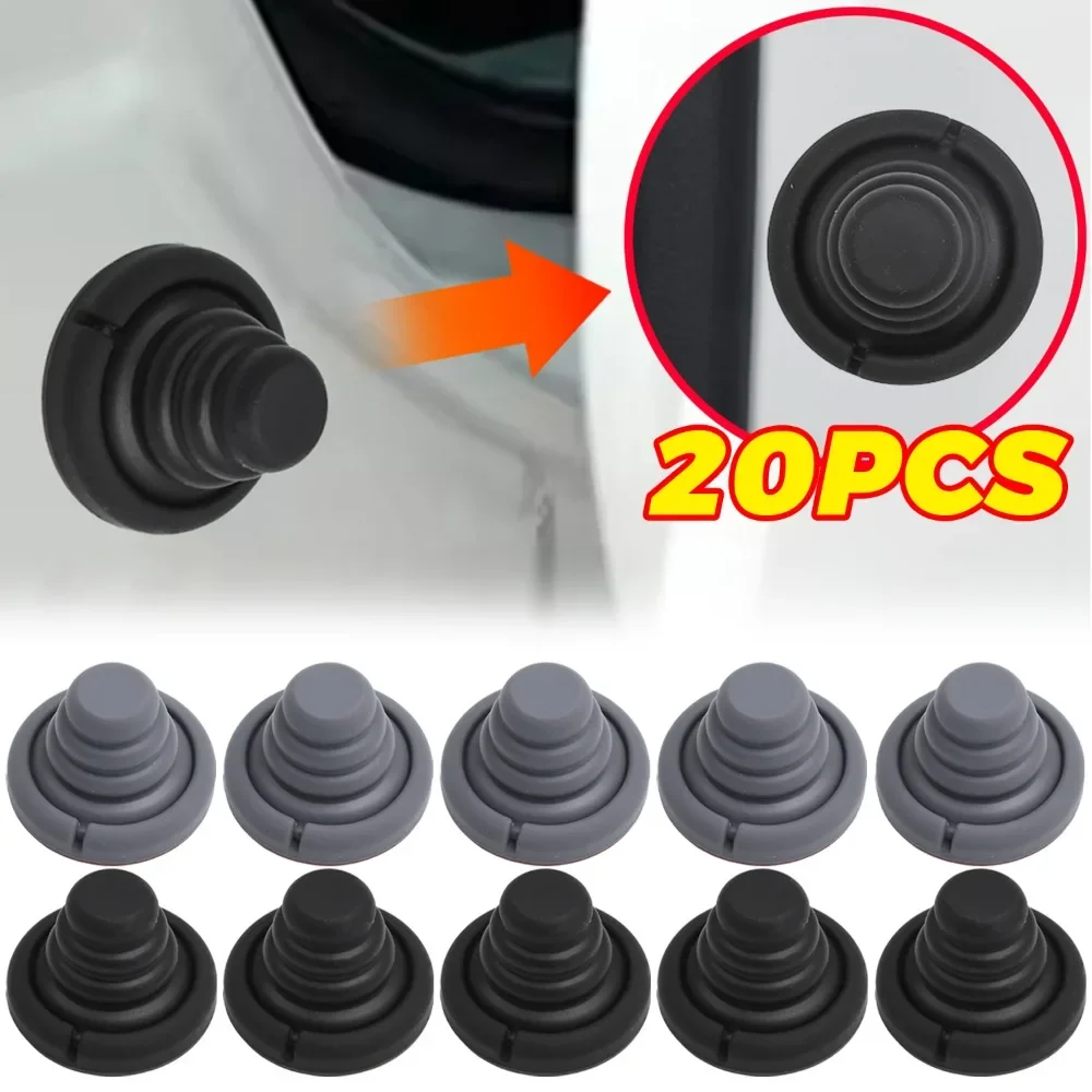 Car Door Shock Absorber Cushion Silicone Anti Collision Pad Sticker Auto Hood Rear Trunk Reduce Noise Crashproof Airbag Buffer