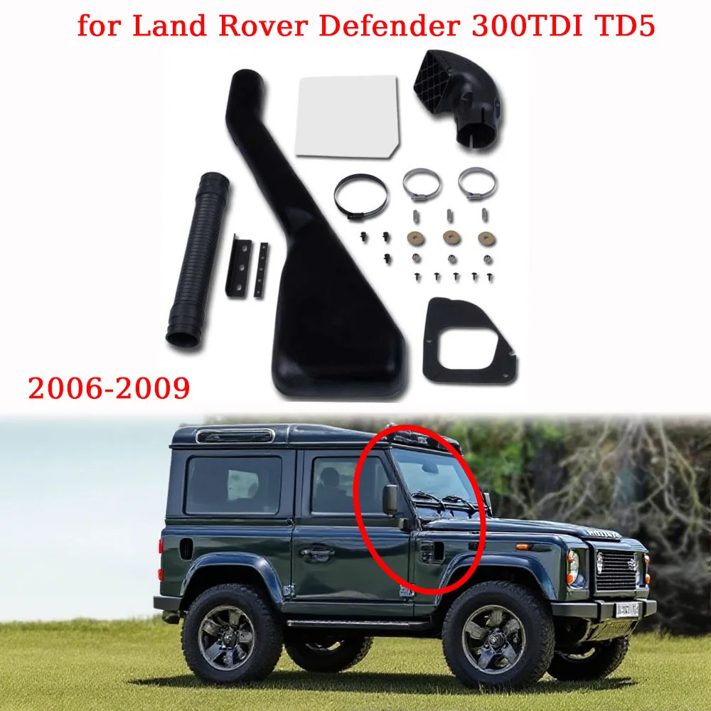اكسسوارات السيارات ABS البلاستيك مداخل الهواء أجزاء السيارات مجموعة غطس لاند روفر ديفندر 300TDI TD5 2006-2009