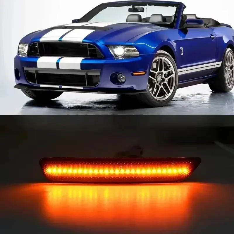 

New 2Pcs LED Car Accessories Rear White Red Clearance Light Parking Lamp for Side Marker Light D Mustang 1999 2000 2001