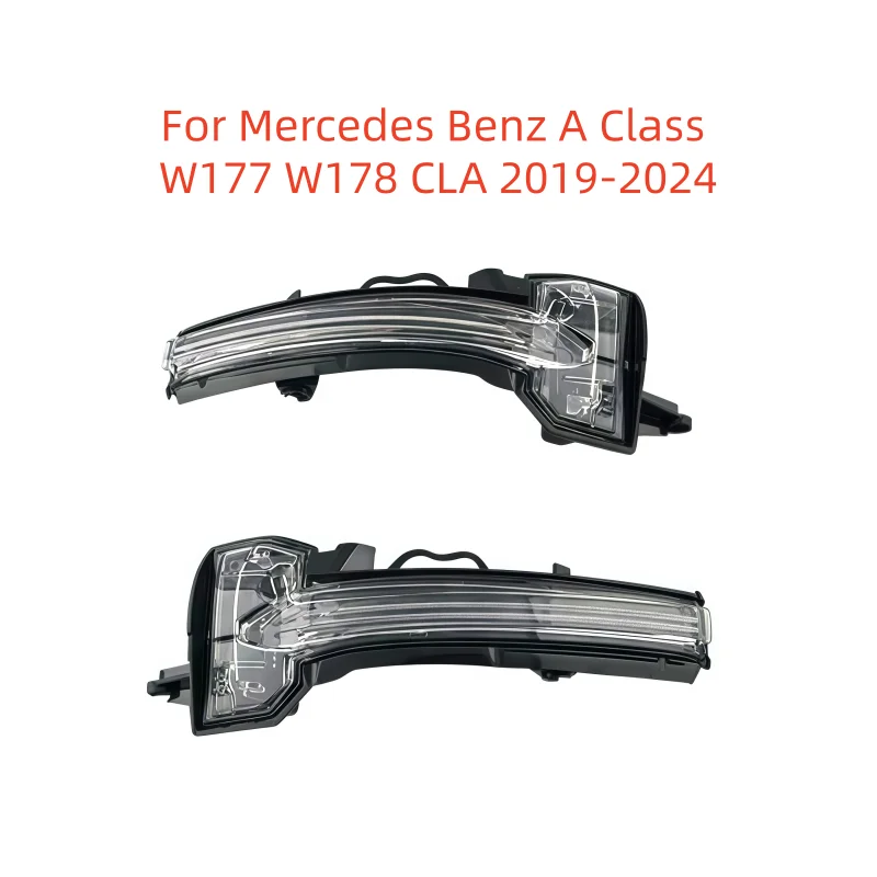 

For Mercedes Benz A Class W177 W178 CLA 2019-2024 Car Exterior Reaview Mirror Turn Signal Light Blinker Indicator Lamp new