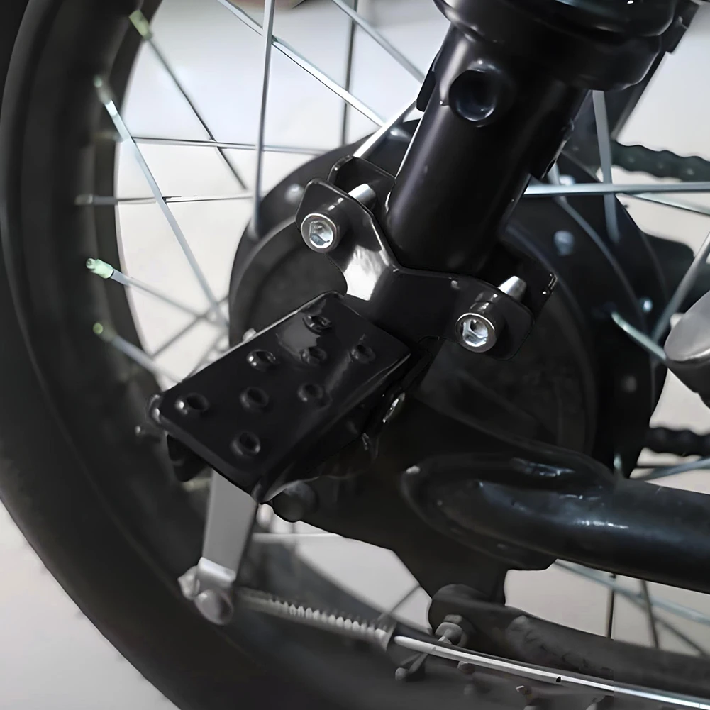 1/2Pair Rear Pedal Footrest Folding MTB BMX Bike Pedal Retro Motorcycle Clamp-on Foot Step Pegs Motorbike Modified Parts