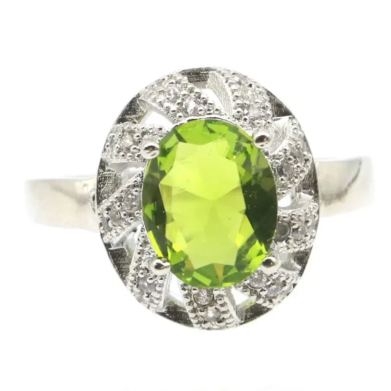 925 الصلبة فضة خواتم مخصصة يتوهم جمشت الزبرجد الزبرجد الأحمر روبي الدم الياقوت تشيكوسلوفاكيا مجوهرات للمرأة العديد من S #4