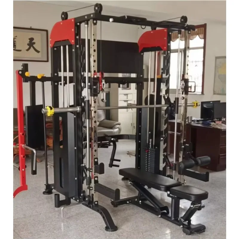 핫 세일 유니섹스 다기능 트레이너 스틸 스미스 머신 피트니스 장비 스쿼트 운동 스테이션 유니섹스