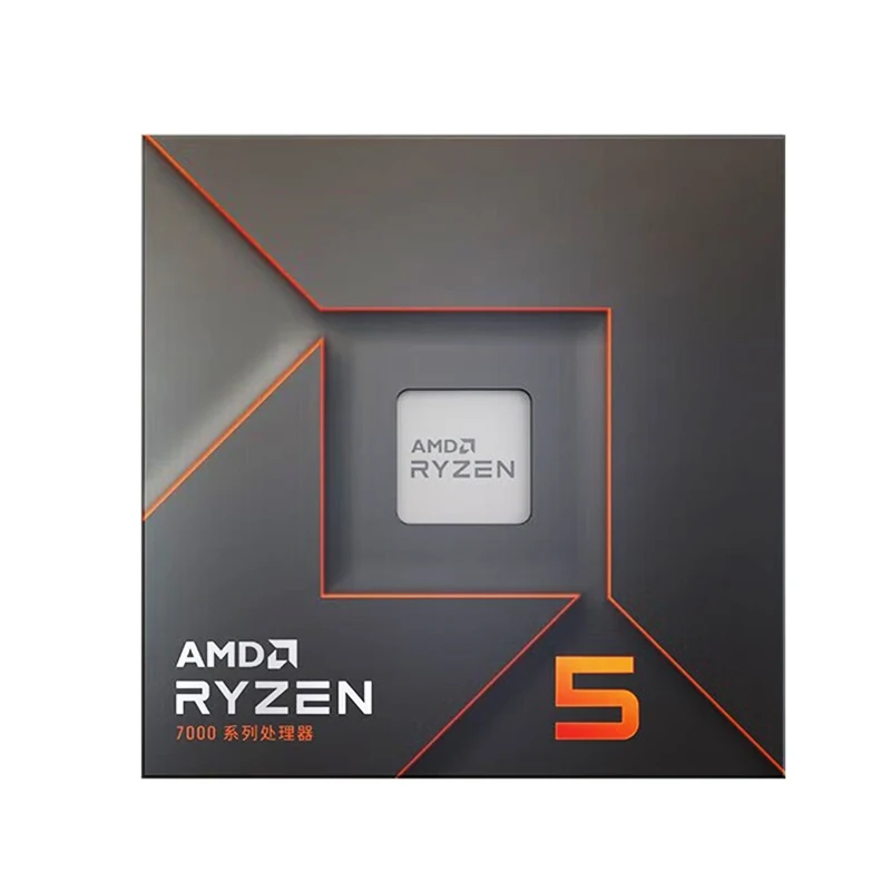 معالج AMD Ryzen 5 7600X 6 Core 12 Thread AM5 عالي الأداء لوحدة المعالجة المركزية للألعاب والمتعدد المهام
