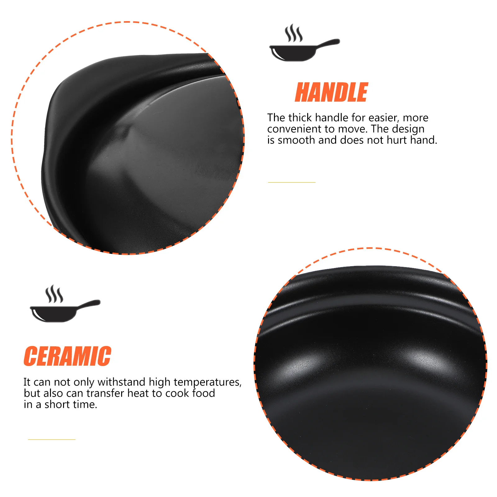 

Heat Resistant Ceramic Cooking Pot Rice Casserole Stew Pot for Soup Braised Food Kitchen Essentials Multi Functional Ceramic