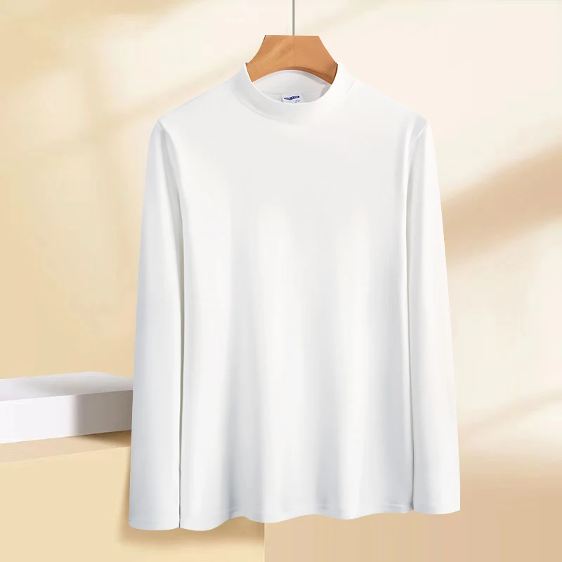 Fall and Winter Outdoor Base Layer Shirts, Men Women, Versatile, As An Inner Layer, Semi-high-necked Fleece Base Layer Shirts