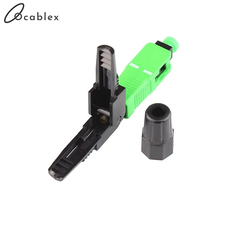 BIG SALE FTTH SC APC Single-Mode Fiber Optic SC APC Quick Fast Field Assembly Connector For Drop Cable