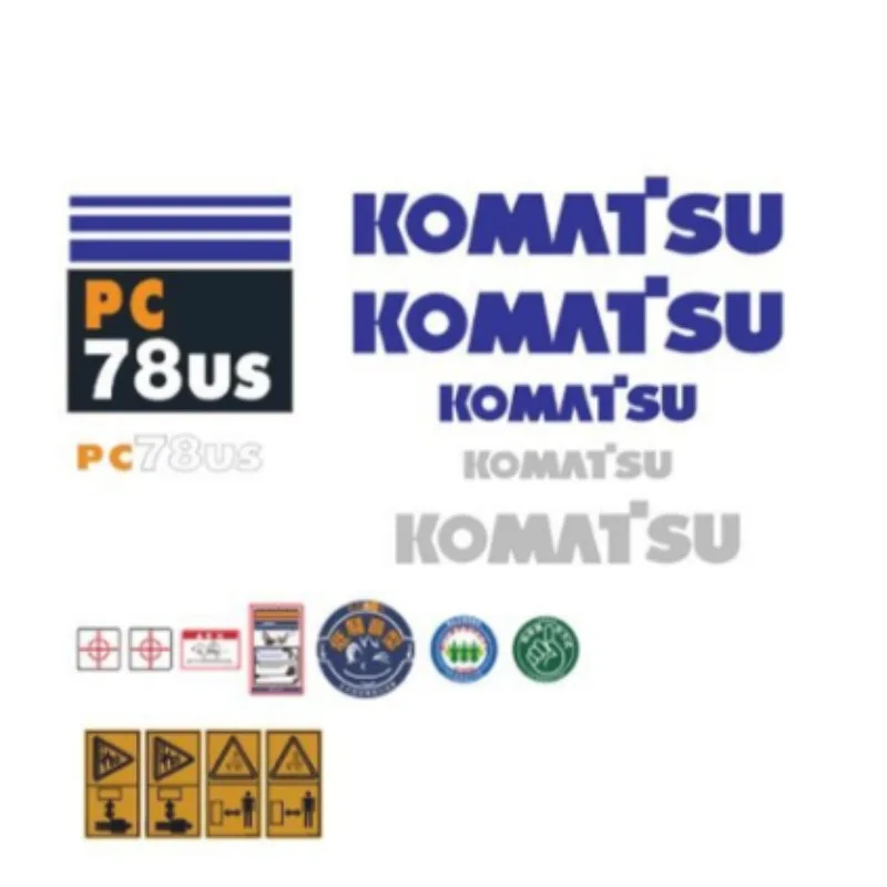 

Для Komatsu PC50UU PC200-8 PC120-6 весь набор наклеек на машину PC200-6 PC200-7 декоративные наклейки опасный знак наклейка с логотипом