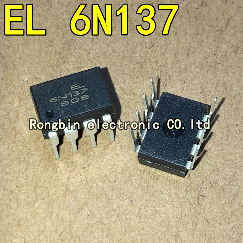 10PCS EL6N137 Dip8 optocoupler EL6N137 direct, high speed, optocoupler