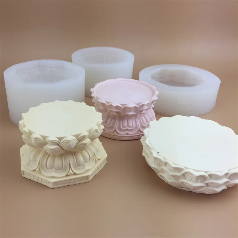 Moule en silicone de base de fleur Annie 3D, bricolage à la main, aromathérapie, résine de Regina, bougie, gypse, moule exécutif, décoration de la maison, artisanat