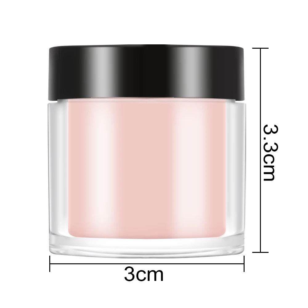 6 pz/set romantico Nude Pink Sculpting Crystal Powder acrilico Nail Dipping Powder Nail Art Decoration fai da te Nail Extension Dust