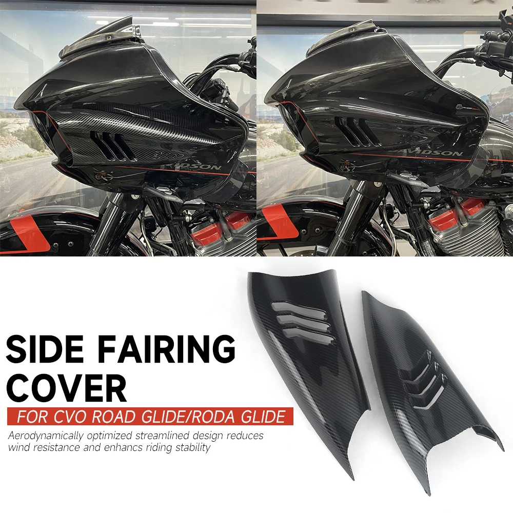 For Harley CVO Road Glide Motorcycle Side Fairing cover Deflector Decorative Custom Limited Ultra FLTRU Special 2022 Accessories