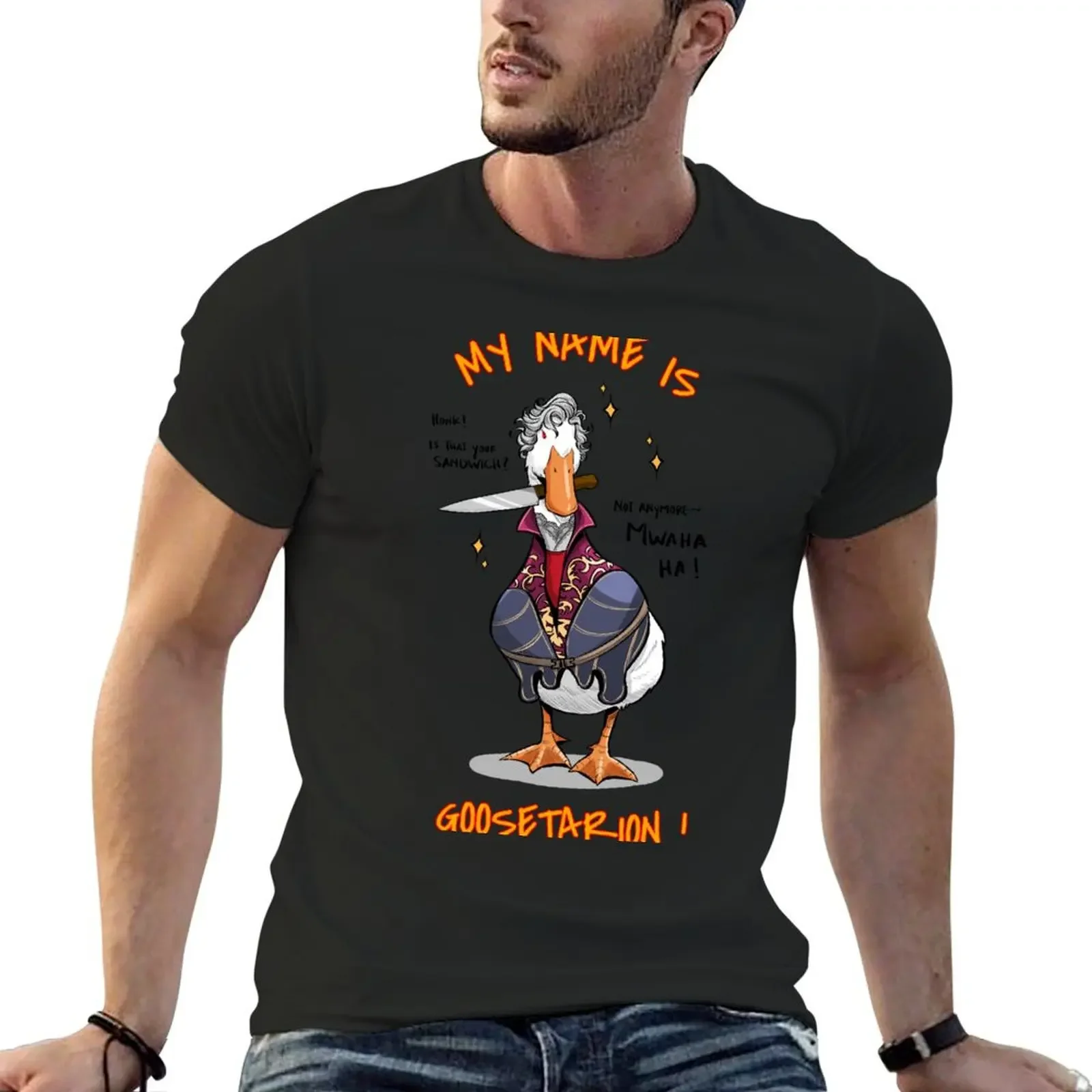 

Goosetarion, Honk! T-Shirt anime stuff customizeds Men's t-shirts