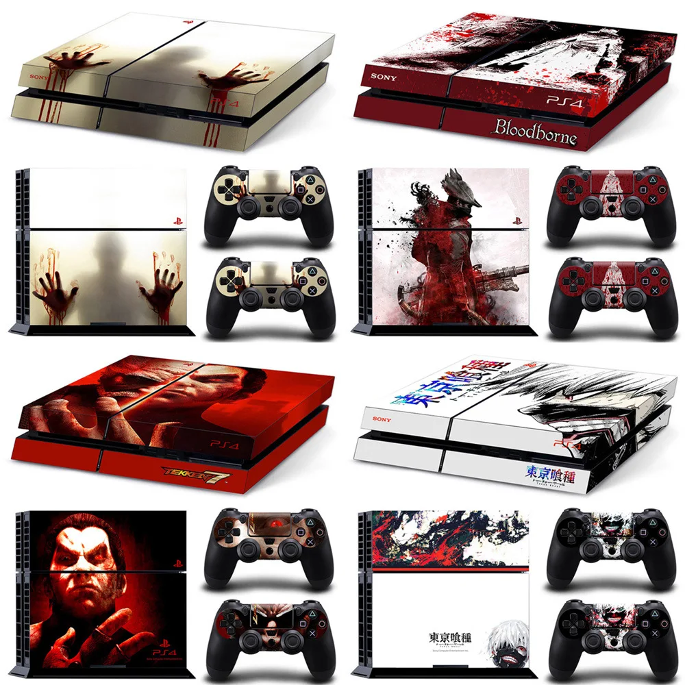 Pegatinas de piel con tema de juegos para consolas y controladores - Calcomanías artísticas de PVC con diseño de ventilación, extraíbles sin residuos