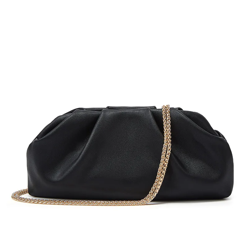 Women's Bag PU Leather Handbag Small Handheld Women's Bag with Chain Shoulder Bag  New Style Party BagL