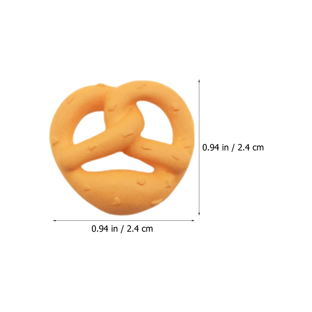 

40Pcs Miniature Bread Cookies Resin Charm DIY Phone Case Decor Craft Accessories for Headband Hair Ornament Small Projects