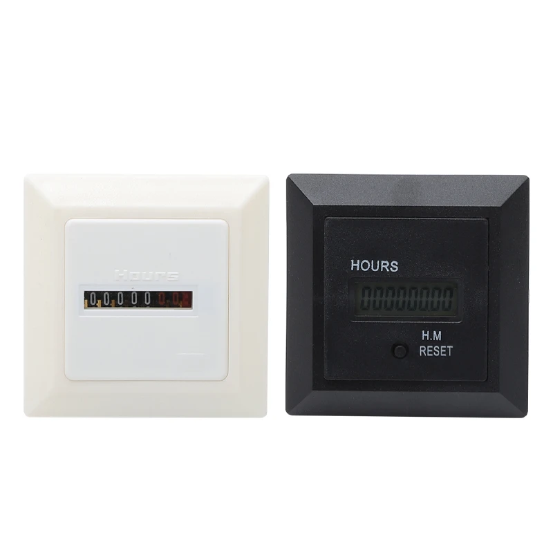HM Series 6/8-digit LED Digital Timer Chronometer industrial Meter Digital timer 110V 220V AC Voltage current industrial timer