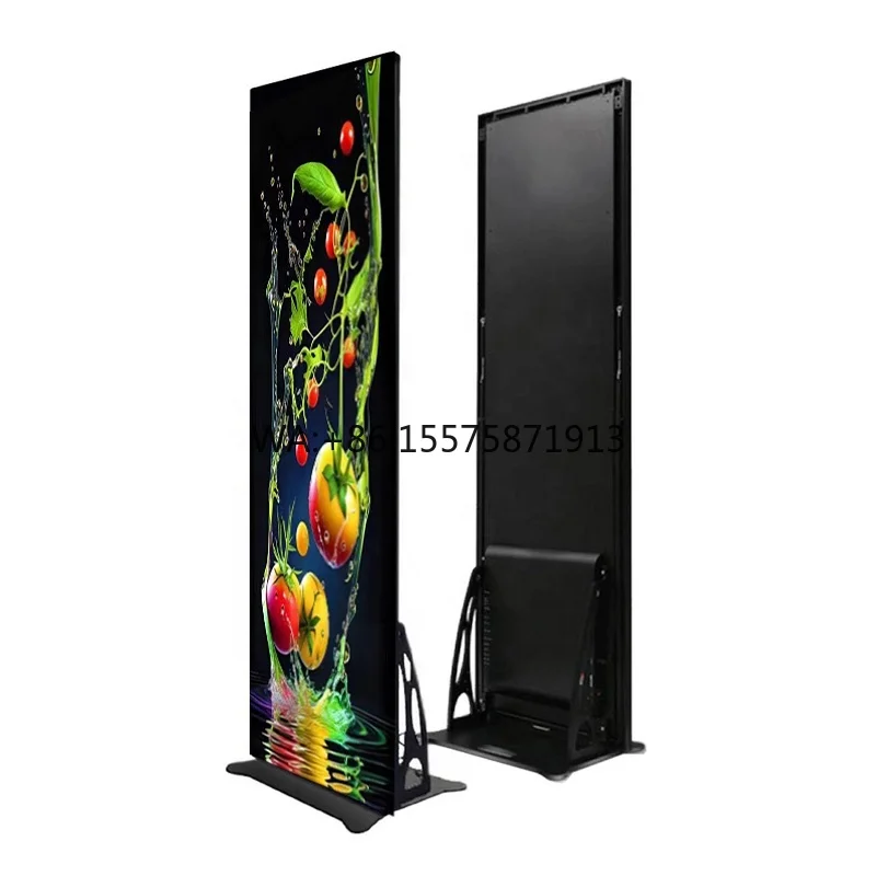 Colorful Energy P2 P2.5 Indoor Full-Color Seamless Splicing LED Display Screen Creative Mirror Advertising Standing Poster