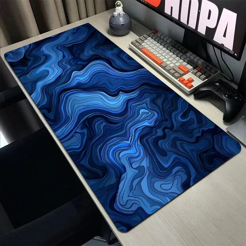 

Colorful Artistic Stripes Mouse Pad Gaming Pc Accessory Carpet Office Mat Mousepad 900x400 Gamer Desk Computer Table Rubber Rug