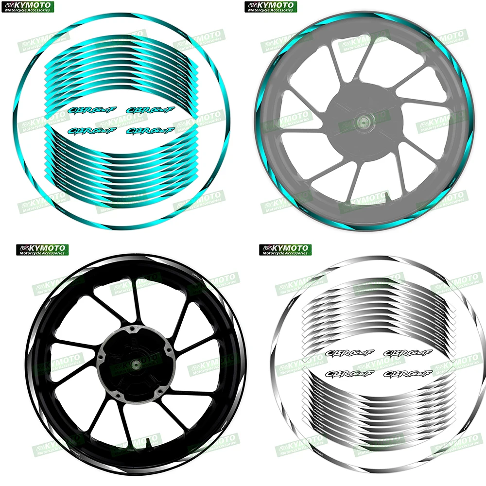 

Для HONDA CBR600F CBR 600F аксессуары для мотоциклов 17-дюймовые наклейки на передние и задние колеса обтекатель светоотражающие наклейки на обод