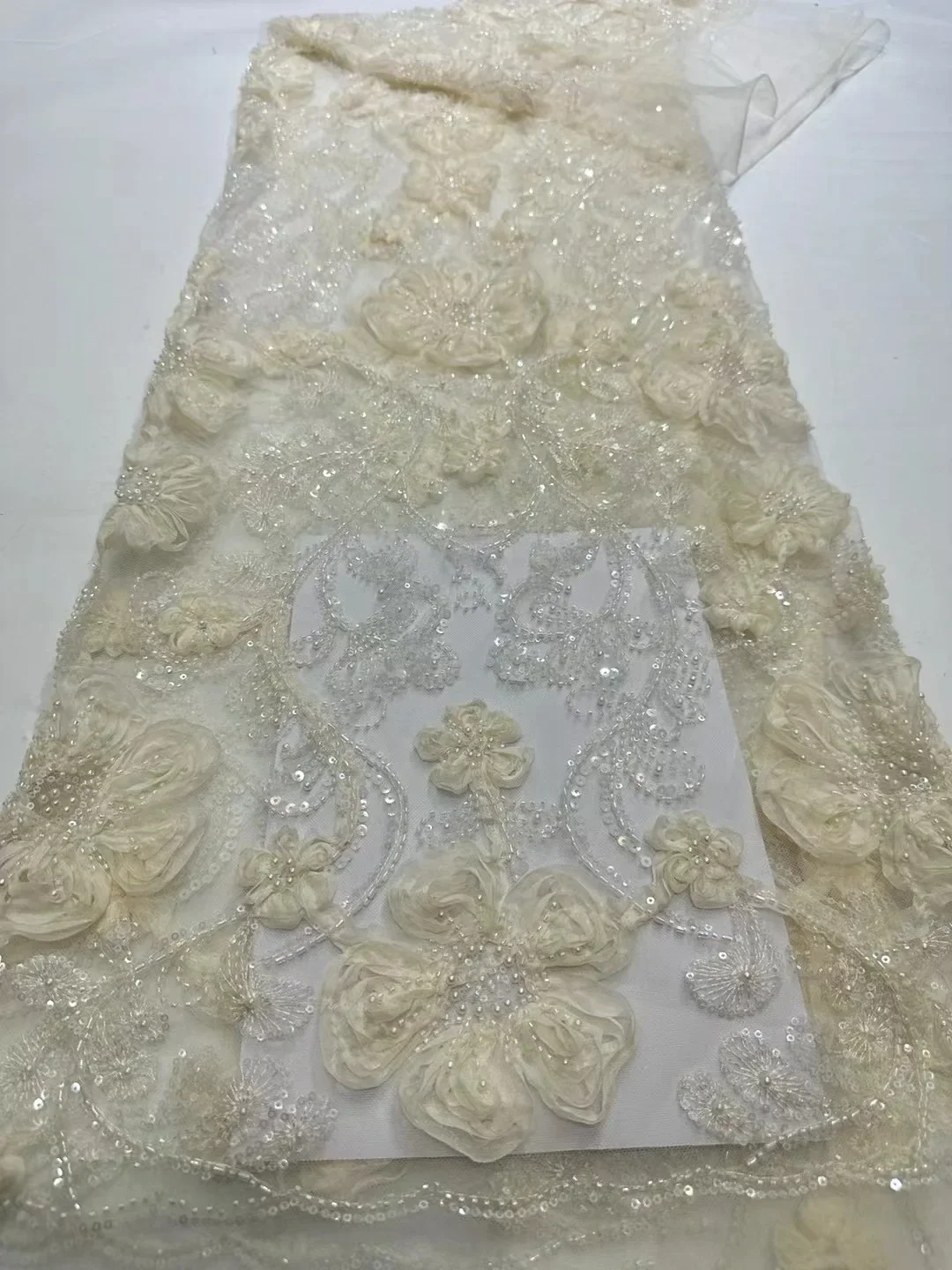 Африканская кружевная ткань «сделай сам», высококачественная 3D вышивка из Нигерии, французская кружевная ткань из тюля, шитье платья