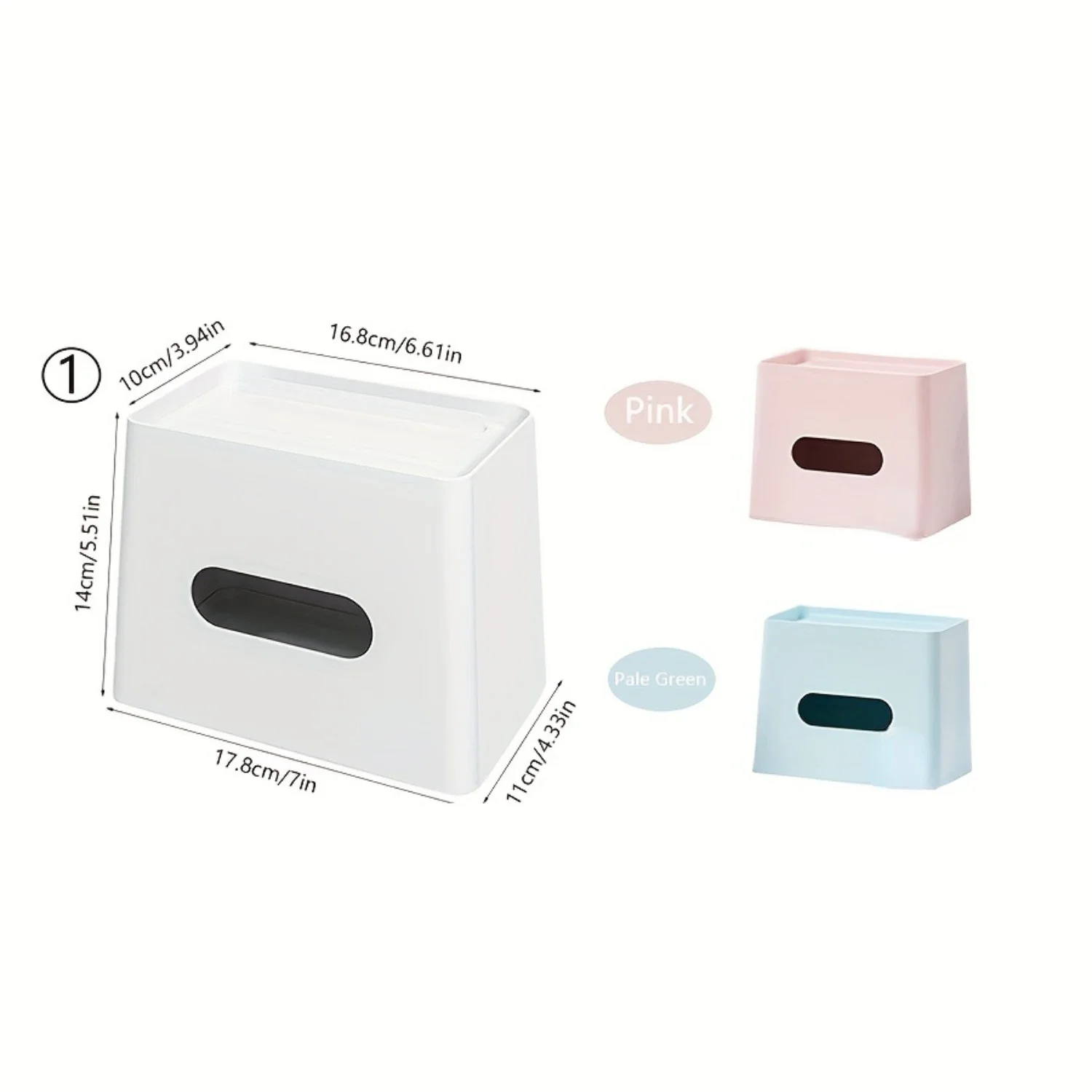 Multifunctional Tissue Box And  Control Holder, Plastic Desktop Tissue Holder For Living Room, Dining Table,  Decor