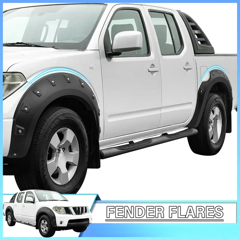 High Quality ABS Pocket Style Wheel Arch Fender Flares For Nissan Navara D40 2006-2014 4X4 Car Accessories