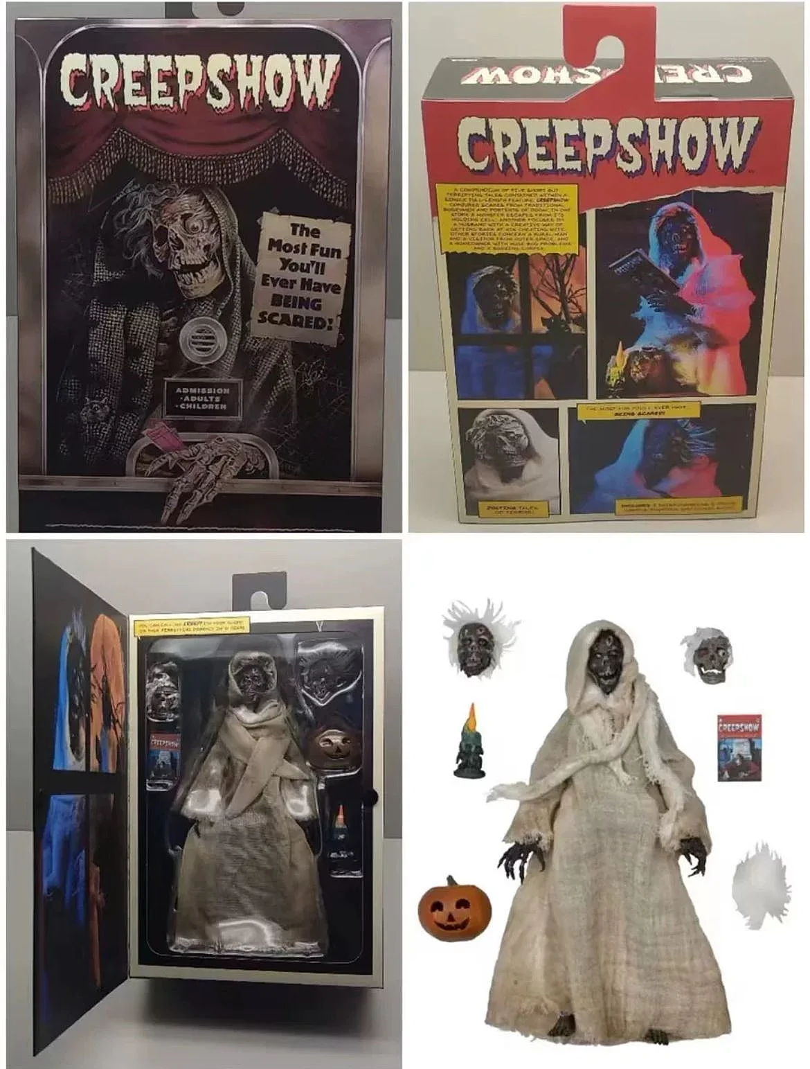 Neca 60797 60795 Creepshow Figure The Creep Mummy Pumpkin Horror Doll 40th Anniversary Edition 7