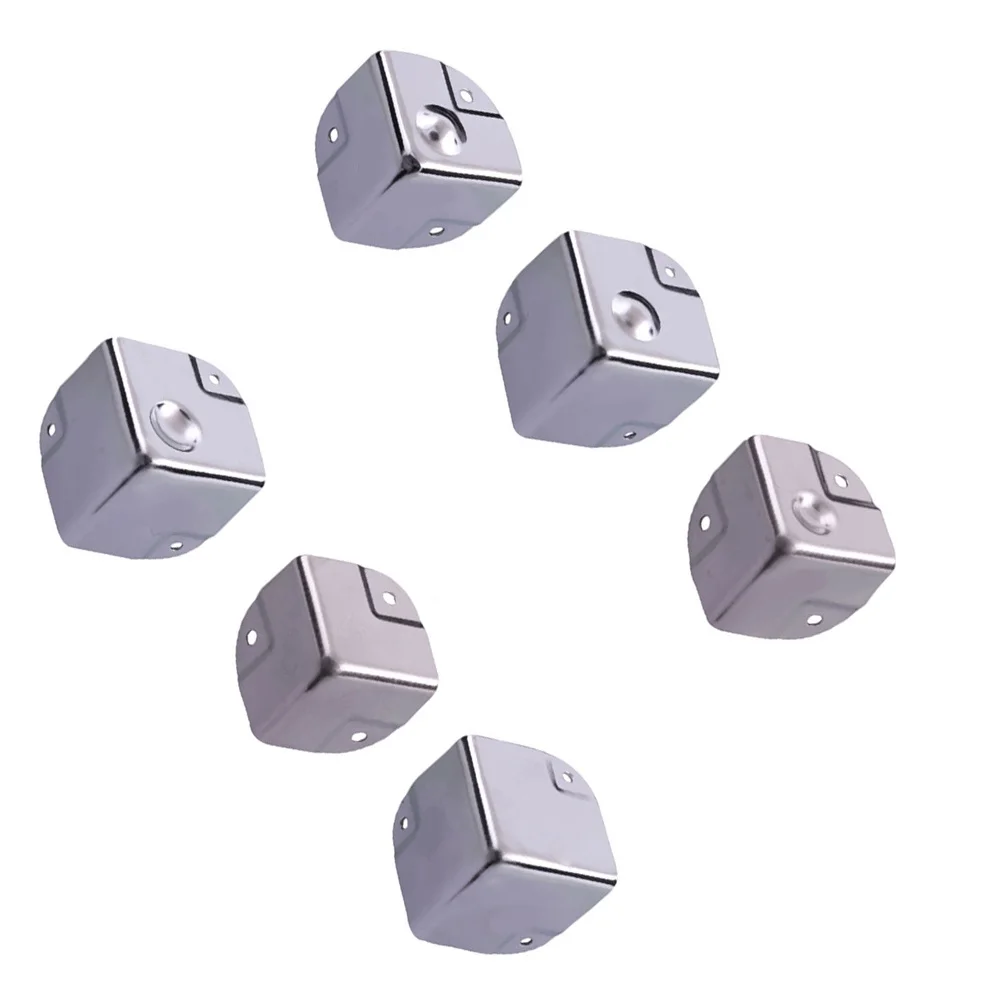 

4pcs Stainless Steel Corner Protector Angel Shape Retro Design For Table Desk Box Wrap Edge Guard Durable Metal Angle Cover