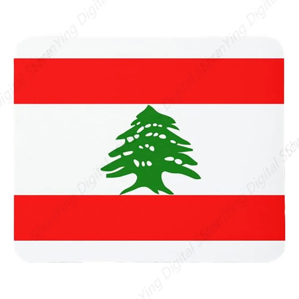 

Lebanese Flag Mouse Pad Suitable For Gaming Office Laptops, Non Slip Rubber Durable Mouse Pad Gift 25*30cm