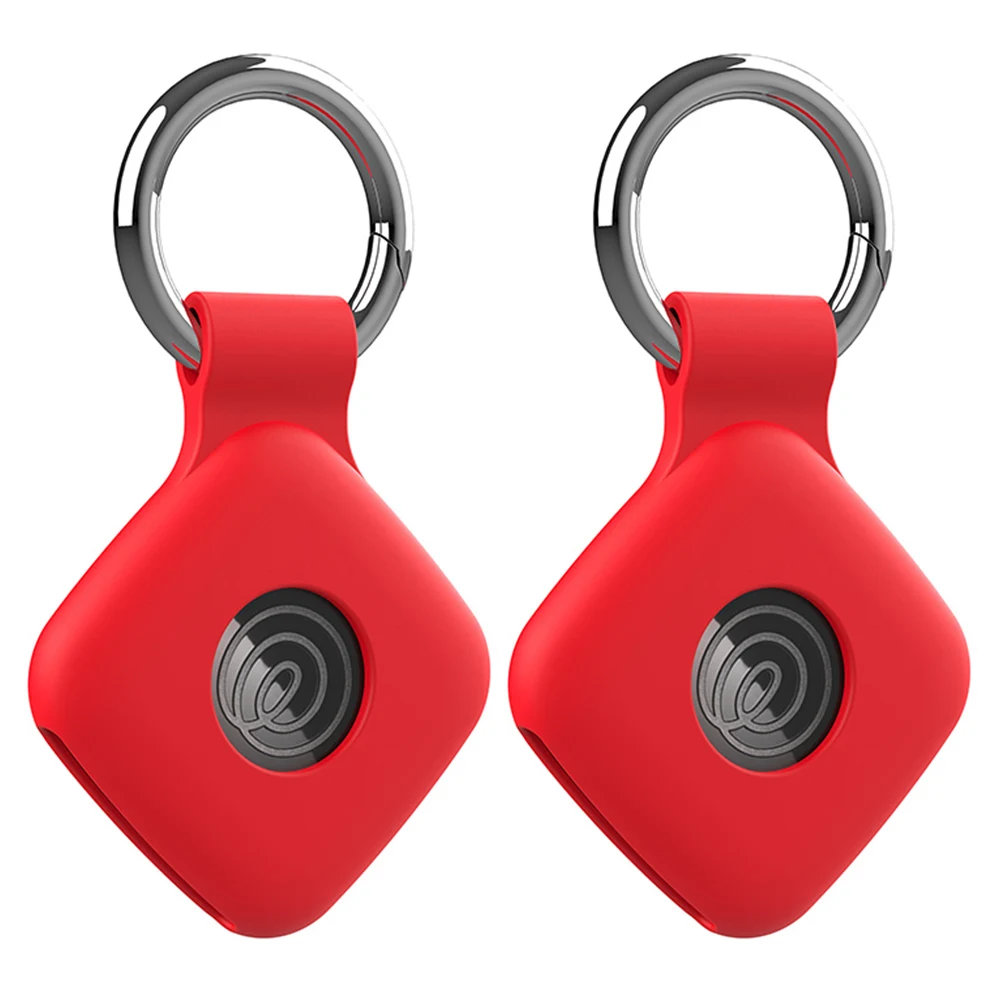 

2 шт. силиконовых чехла для Tile Mate 2024 2022: мягкий, гибкий, устойчивый к царапинам чехол с держателем для ключей, умный чехол-трекер