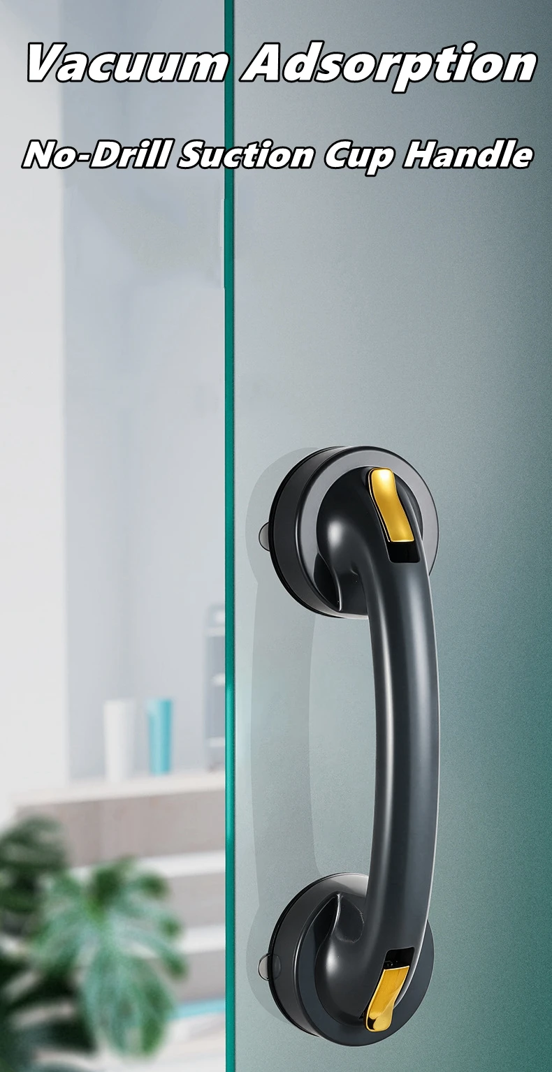Shower Handle Grab Bars For Bathtubs Showers Suction Grab Bar Bathroom Bathtub Bath Handles Handicap Elderly Seniors Safety Grip